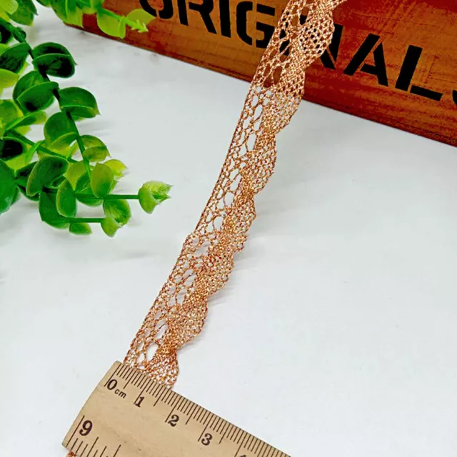 10 Yards Embroidery Lace Trim Ribbon Handmade Curtain Clothing Accessories DIY