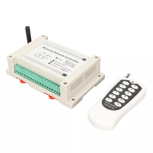 Wireless Remote Control System 12 Channel RF 10A Relay Receiver With 433MHZ SD0