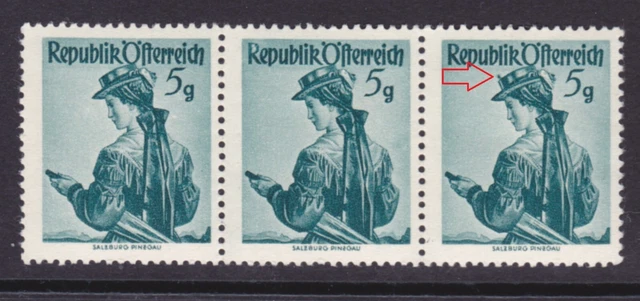 Ö.1949 ANK.Nr.888 I Abart Plattenfehler"Druckzufälligkeit"postfrisch**