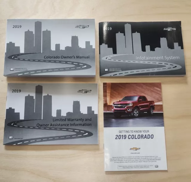 19 2019 Chevy Colorado Owners Manual OEM GUIDE BOOKS SET Chevrolet