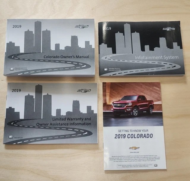 19 2019 Chevy Colorado Owners Manual OEM GUIDE BOOKS SET Chevrolet