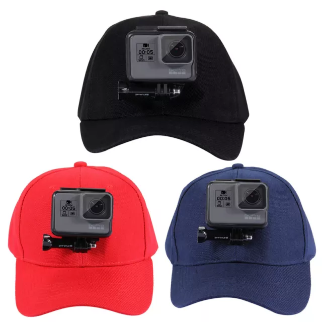 PULUZ Baseball Cap Hat with J-Hook Buckle Mount Screw for GoPro HERO 6 5 4 3 AU