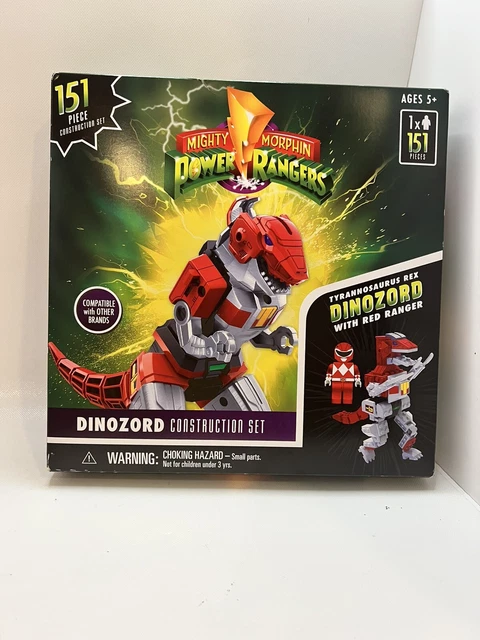 MIGHTY MORPHIN POWER Rangers Dinozord Construction Set Tyrannosaurus ...