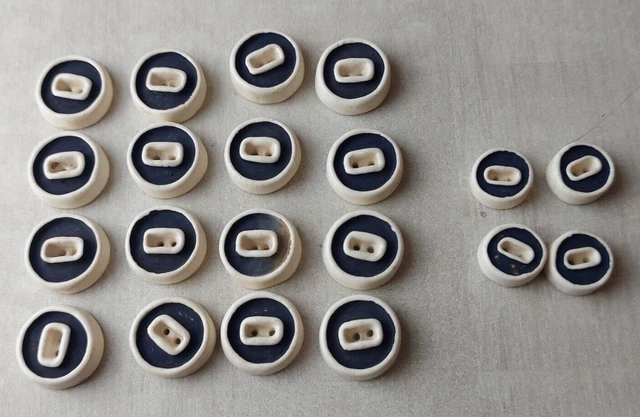 2 Boutons Anciens En Céramique Line Vautrin - Rose Et Doré - 30 Mm - Occasion - France