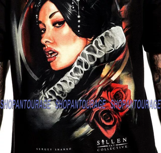 Sullen Soliloquy SCM1636 Nuovo Grafico Tattoo Skull Moda Artista T-Shirt da Uomo 3