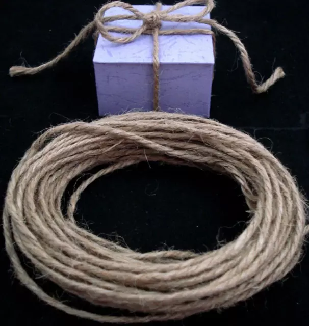 Jute Twine String 15m Natural Craft Floral Wedding Gift Tags Wrap FREE POSTAGE