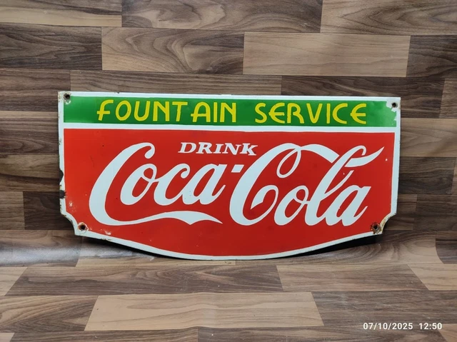 Plaque Métal émaillé Vintage Coca-Cola #4 - Nostalgic-Art - 10 X 14 Cm