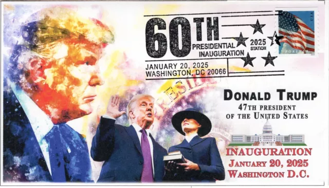 25003, 2025, DONALD Trump Inauguration, Event Cover, Pictorial