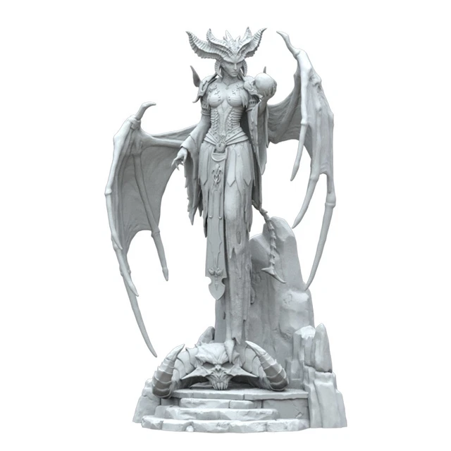 ANIME LILITH GIRL Unpainted GK Model 3D Print Character Action Figure ...