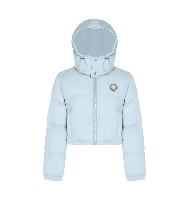 irongate detachable hooded puffer jacket ice blue