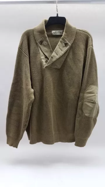 MEN'S ORVIS GREEN Sweater L $14.99 - PicClick