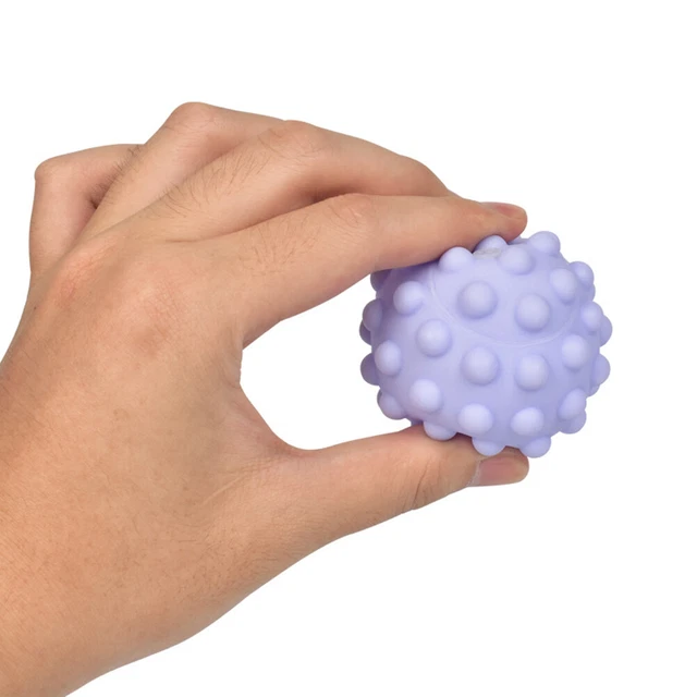 Infant Soft Textured Multi Sensory Touch Hand Ball Toy Baby Tactile Pinch Ba PLM
