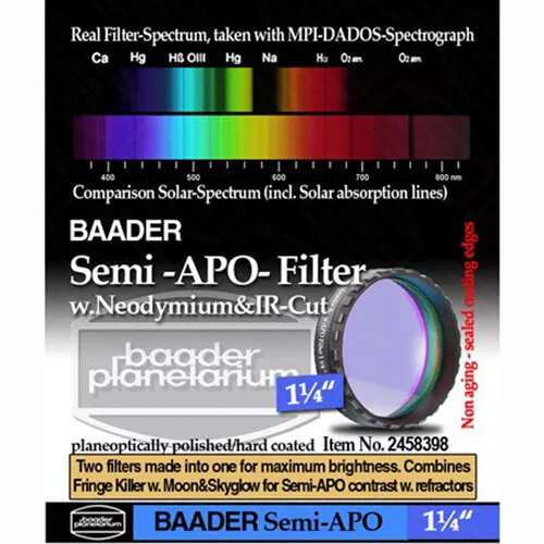 Baader Planetarium 1.25" Semi-APO Filter # FSAPO-1  2458398