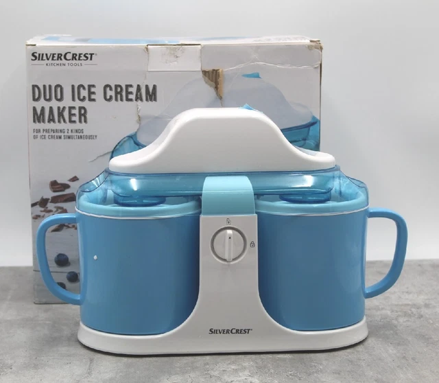 Silvercrest Duo Ice Cream Cream Maker 2 X 300Ml Homemade Cooler Boxed Used  £20.00 - Picclick Uk