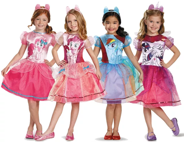 Costume Ragazze My Little Pony Bambini Bambini Libro Tv Personaggio Abito Fantasia