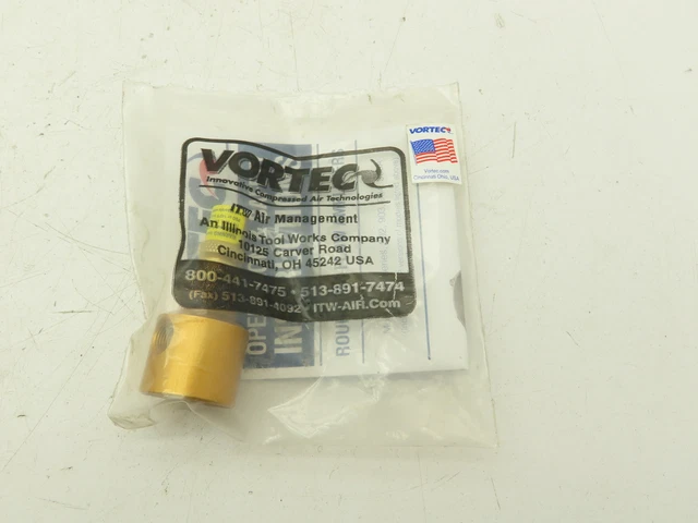 Vortec 909A Transvector Jet Air Amplifier 2-17 Oz. Thrust 57-482 Grams