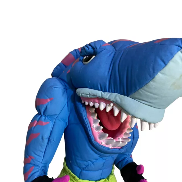 1996 Mattel Street Sharks Hand Puppet Full Body Plush 3