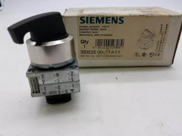 Commutateur sélecteur Siemens 3SB35 00-3TA11