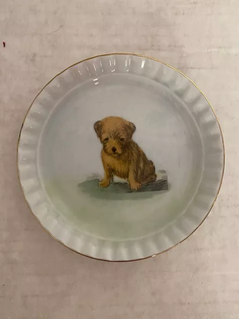 Vintage Barnhart Studios Limited Edition Hand Painted Norwich Terrier Plate