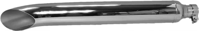 Emgo 27" Classic Turndown Universal Motorcycle Muffler Turnout Chrome 1.75"