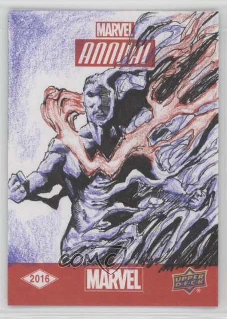 2016 Upper Deck Marvel Annual Sketch Cards 1/1 Brian Soriano Auto Sketch 0bl3