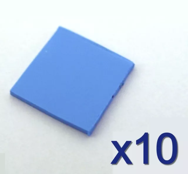 10x Pad thermique silicone GPU/Chipset 10mm x10mm x 1mm Thermal Conductive Pad