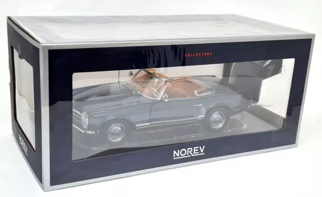 Norev 1/18 - Mercedes Benz 230 SL Pagoda 1963 Dark Blue Diecast Model Car 2