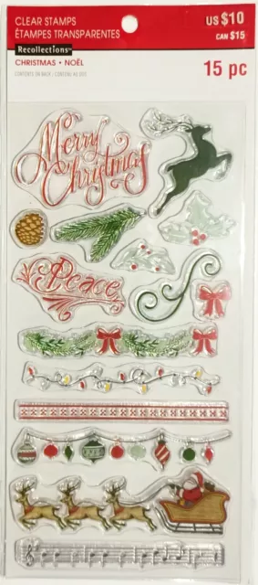 Recollections Clear Stamps ~Merry Christmas Code 605741