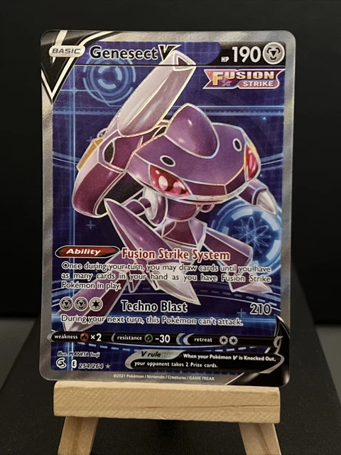 Pokemon Genesect V 254/264 Fusion Strike Full Art NM