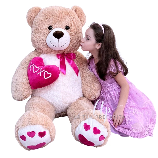 Orso peluche gigante rosa sales