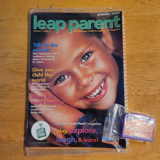 Leapster LeapFrog Meet Silly Monsters! LeapsPond Magazine #1 Game Cartridge NEW