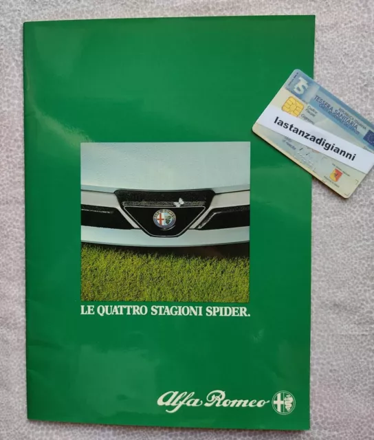 Depliant SPIDER ALFA ROMEO DUETTO Auto Brochure Italia ORIGINALE Coll.Privata