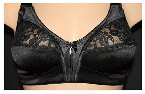 LADIES FIRM CONTROL Soft Satin Cup Bra Unpadded Non Wired Full Cup Size 34B  -48E £8.49 - PicClick UK