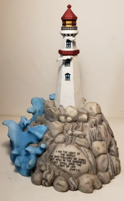 Vintage 2000 Lenox Lighthouse of Inspiration Waves Crashing Pre-owned