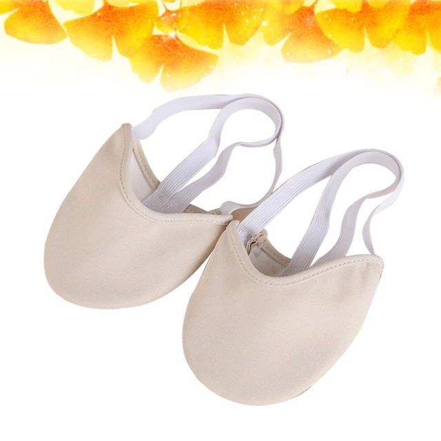 Giratore lirico in tela elasticizzata scarpe basse da ballo donna mezze suole busto
