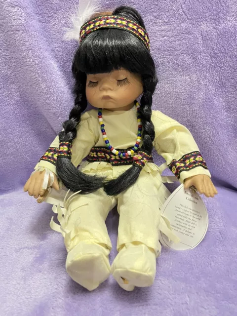 Little Willie Indian Native American Sitting Porcelain V Emerald Doll Collection