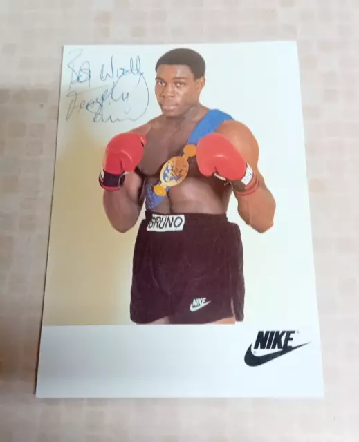 Boxer Frank Bruno Hand Signed Vintage Photo Picture