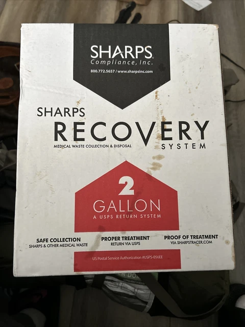 Sharps 2 Gallon Medical Waste Recovery System Model 12000 New In Box