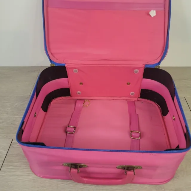 Vintage Mercury Girls Luggage Pink Suitcase Going to Grandma's Travel W/ Barbies 3