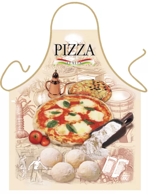 Lustige Grillschürze Pizza Italia Fun-Schürze Kochschürze Küchenschürze Geschenk
