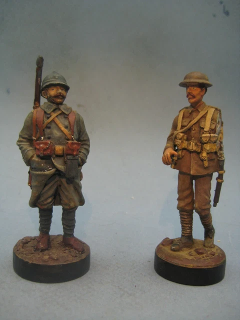 Figurine Ancienne En Plomb 60mm – Soldat Infanterie Russe – Base Le Cimier – Pièce Collection