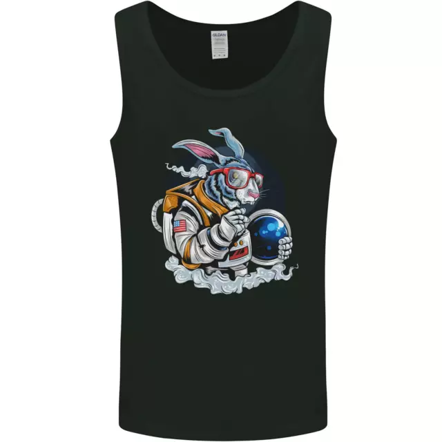 Space Bunny Funny Astronaut Space Rabbit Mens Vest Tank Top