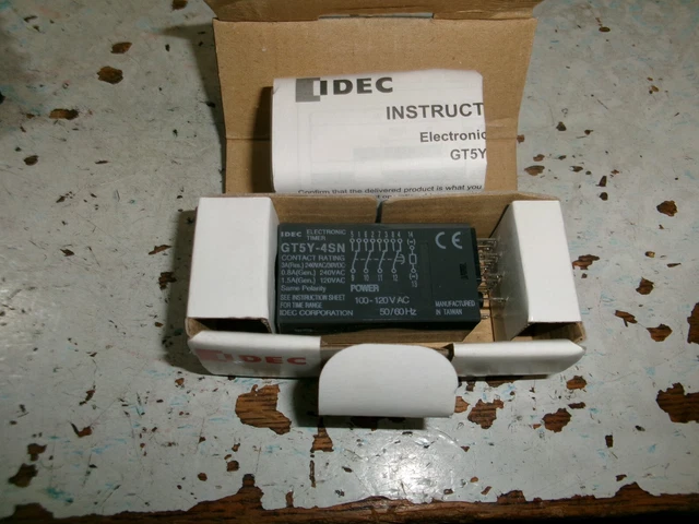 Idec Electronic Timer Gt5Y Gt5Y-4Sn Gt5Y-4Sn6A100 100-120Vac (315-1)