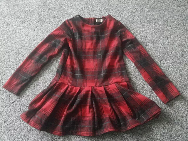 Abito Tartan Rosso Bambina Next Età 6 Anni Usato