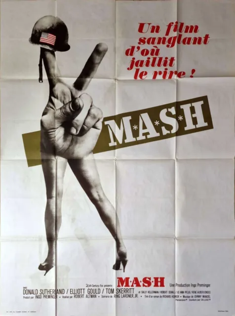 Affiche cinéma originale MASH (parfois emphatisé M*A*S*H)/Robert Altman - 1970