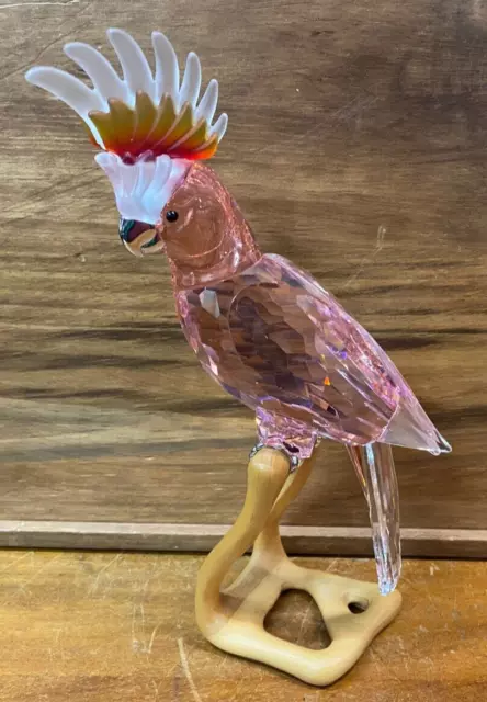 Swarovski   Crystal Paradise Cockatoo Giant Bird Retired Figurine Rare