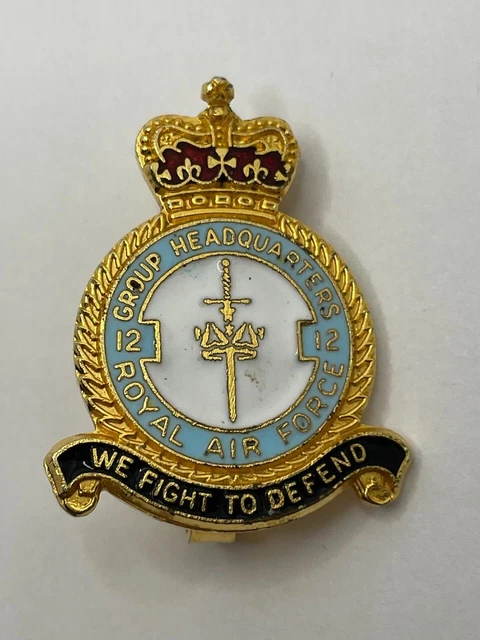 Raf Qc Lapel Badge - 12 Group Headquarters