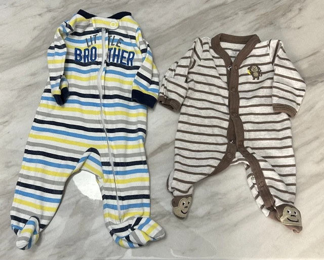 Carter's Sleepers 1 Preemie and 1 Newborn boys.   LOT #4