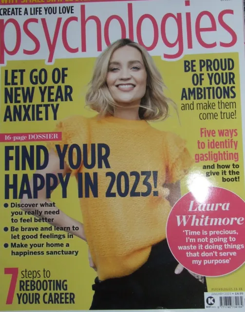 PSYCHOLOGIES MAGAZINE JAN 23 UK Edition Laura Whitmore Wellbeing Self Care 
