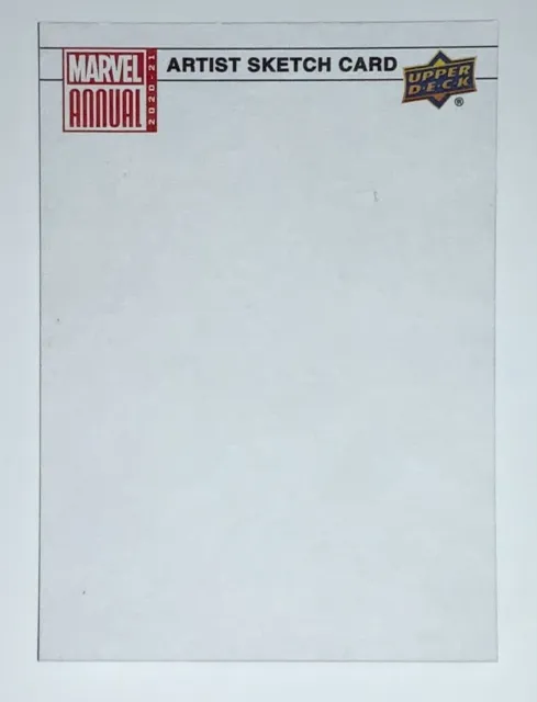 2020-21 Upper Deck UD Marvel Annual Blank Sketch Card 1/1 RARE